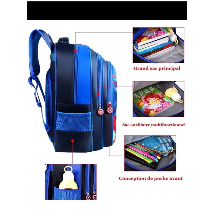 Mochila escolar infantil, ideal para niños de diferentes edades, cómoda y versátil, 30 x 18 x 36 cm.