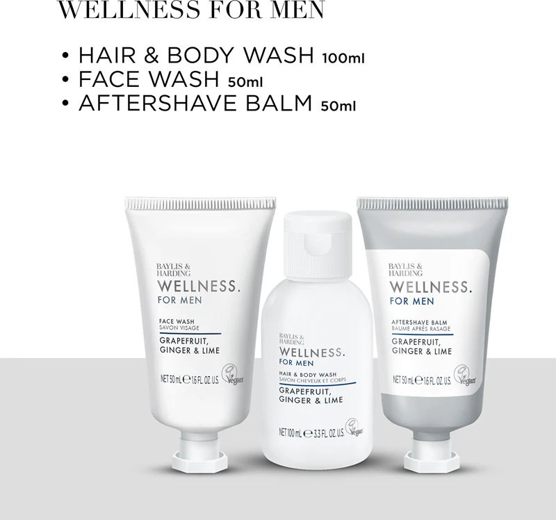 Baylis & Harding Wellness. Voor mannen. Revive Cadeauset met geuren voor mannen.