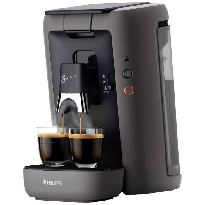 Machine à café à dosettes - SENSEO® - CSA260/50 - Gris - Design moderne - Réservoir d'eau amovible