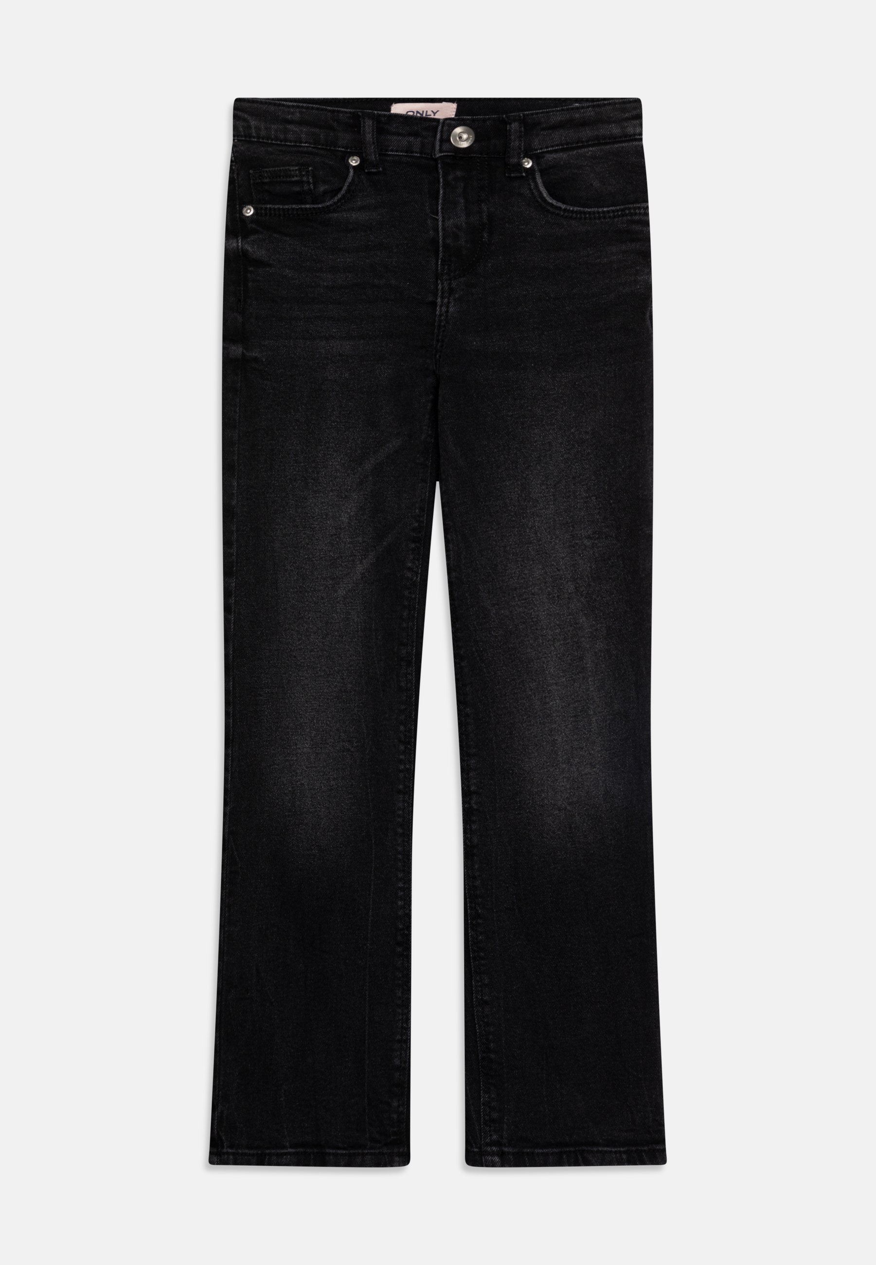 ONLY GIRLS KOGJUICY LIFE WIDE LEG - Jeans mit lockerer Passform - gewaschenes Schwarz