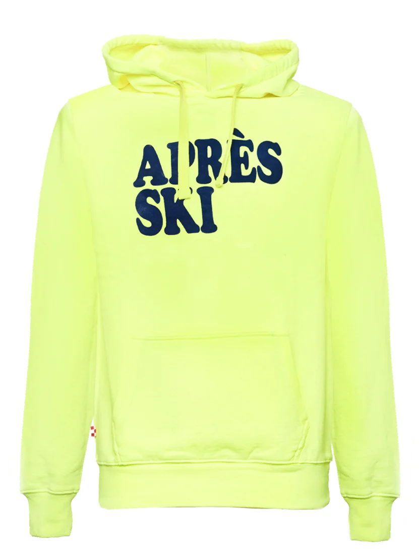 Fluo geel après-ski sweatshirt