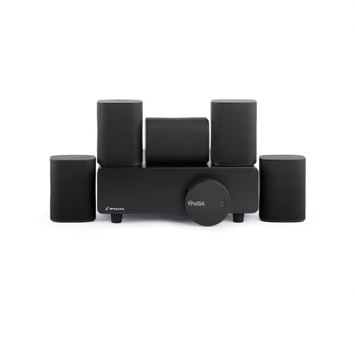 PLATIN Ensemble Home cinema petit, son surround stéréo 5.1, son Dolby,faible latence, certifié WISA,noir
