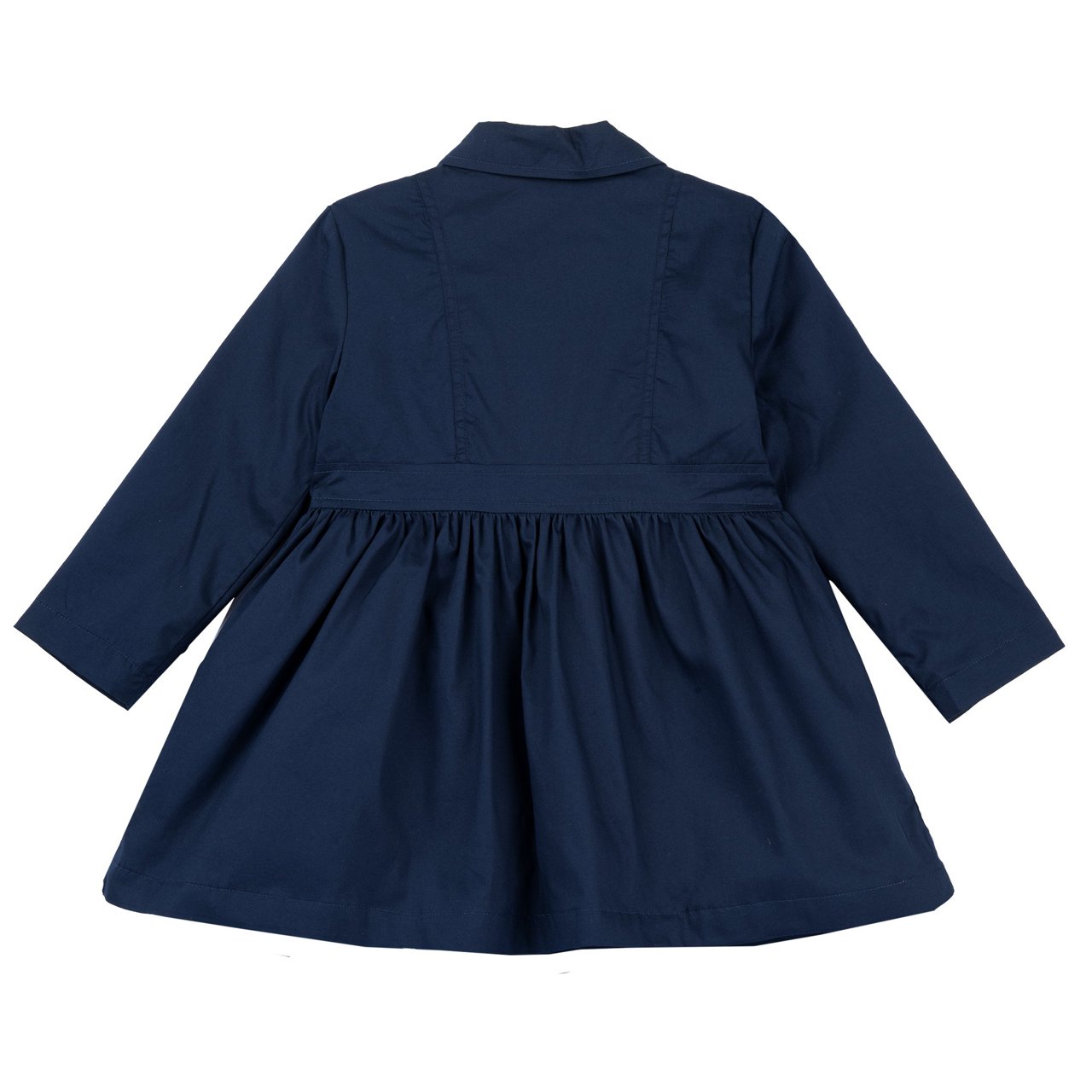 Chaqueta larga cruzada azul marino