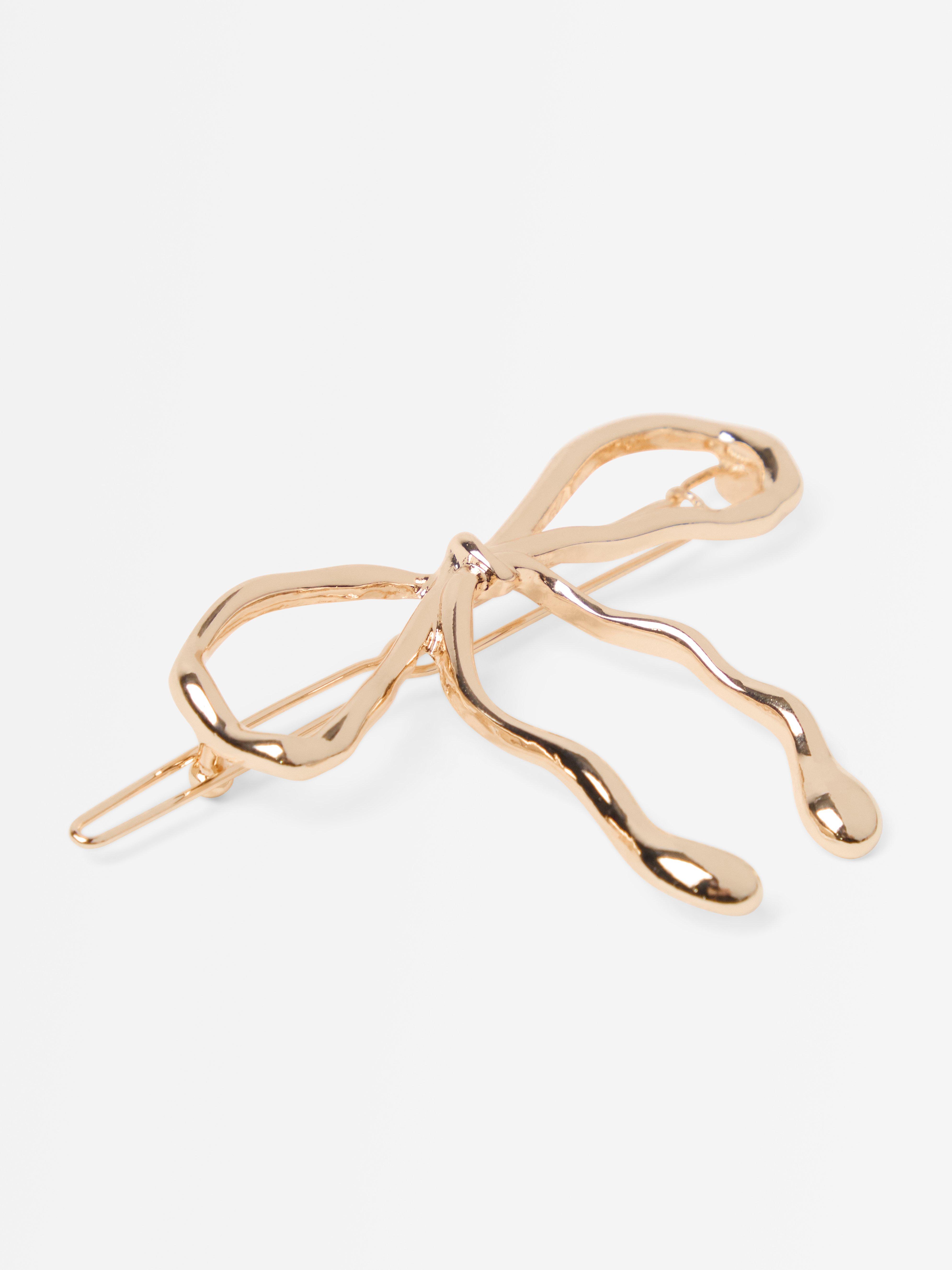Hårklämma i metall Gold