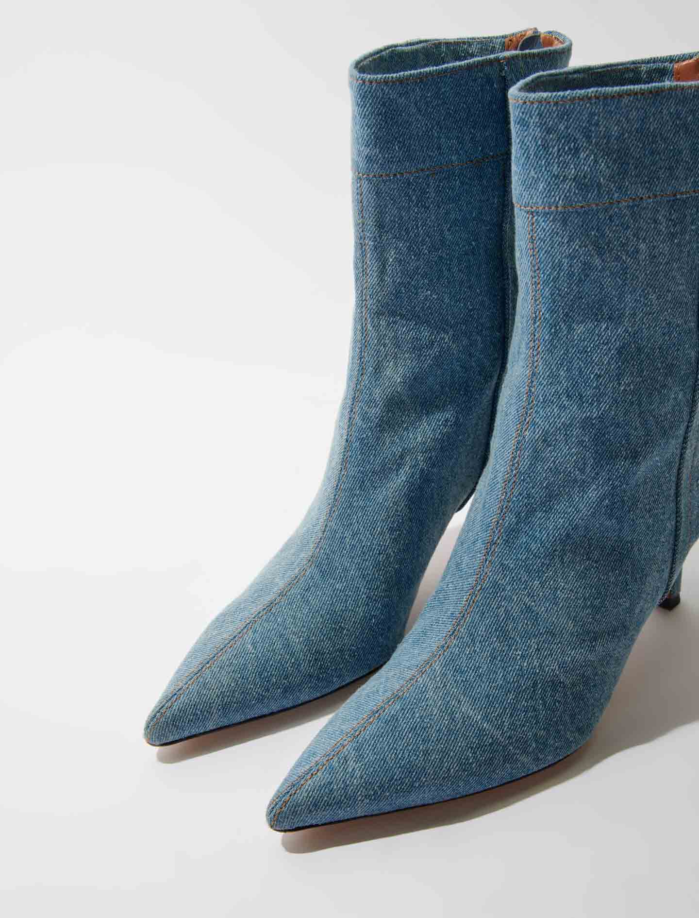 Cowboylaarzen met spitse neus - Blauw
