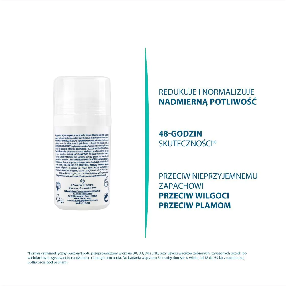 Ducray Hidrosis Control Antyperspirant w kulce