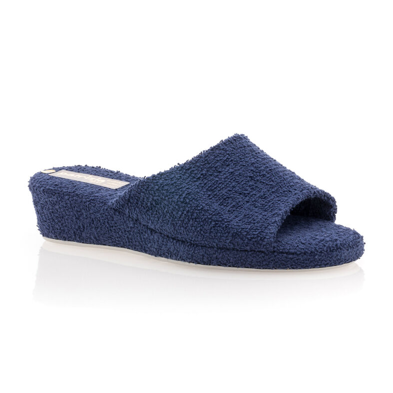 Blaue Damenpantoffeln