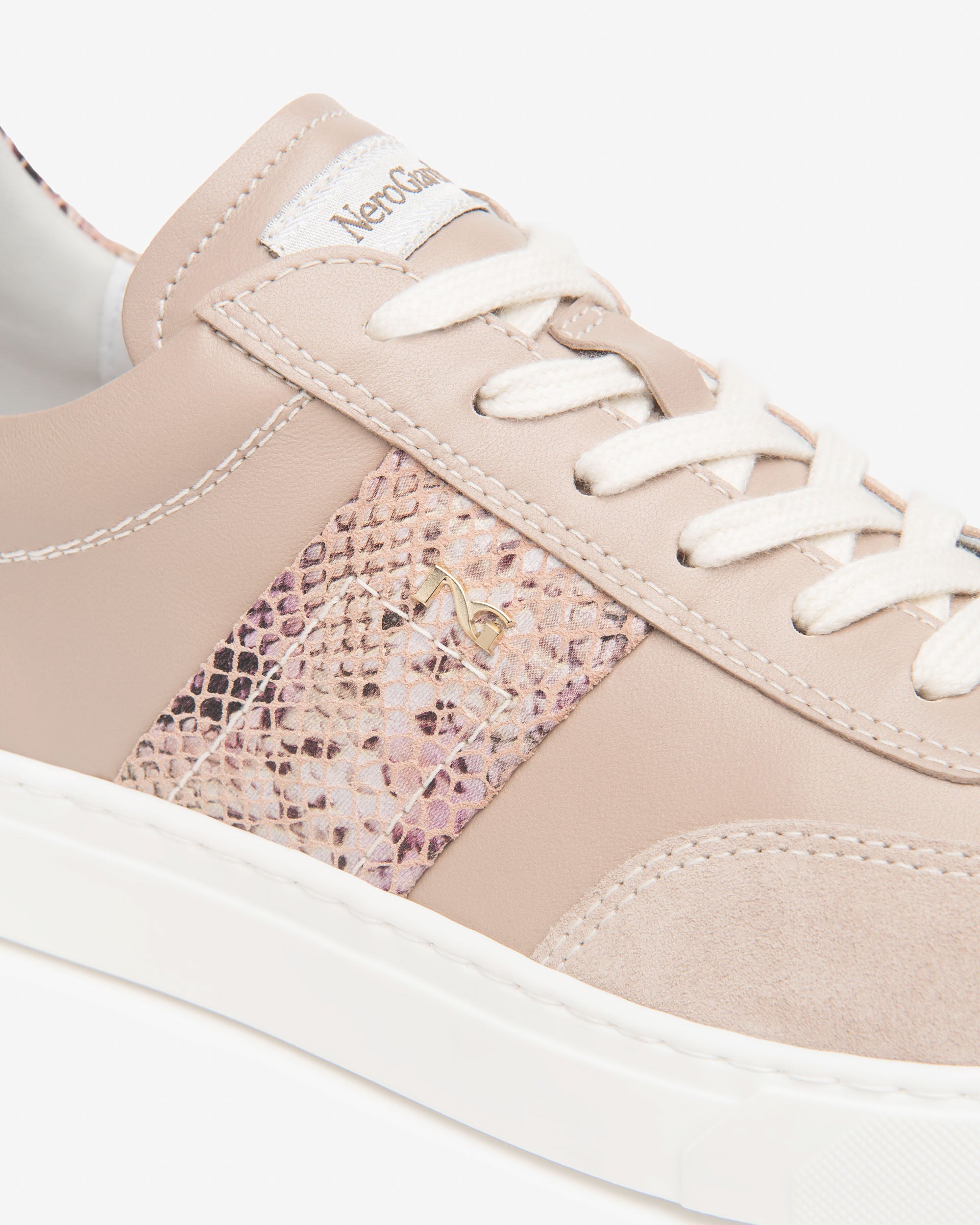 Damen-Sneaker aus Leder und Wildleder