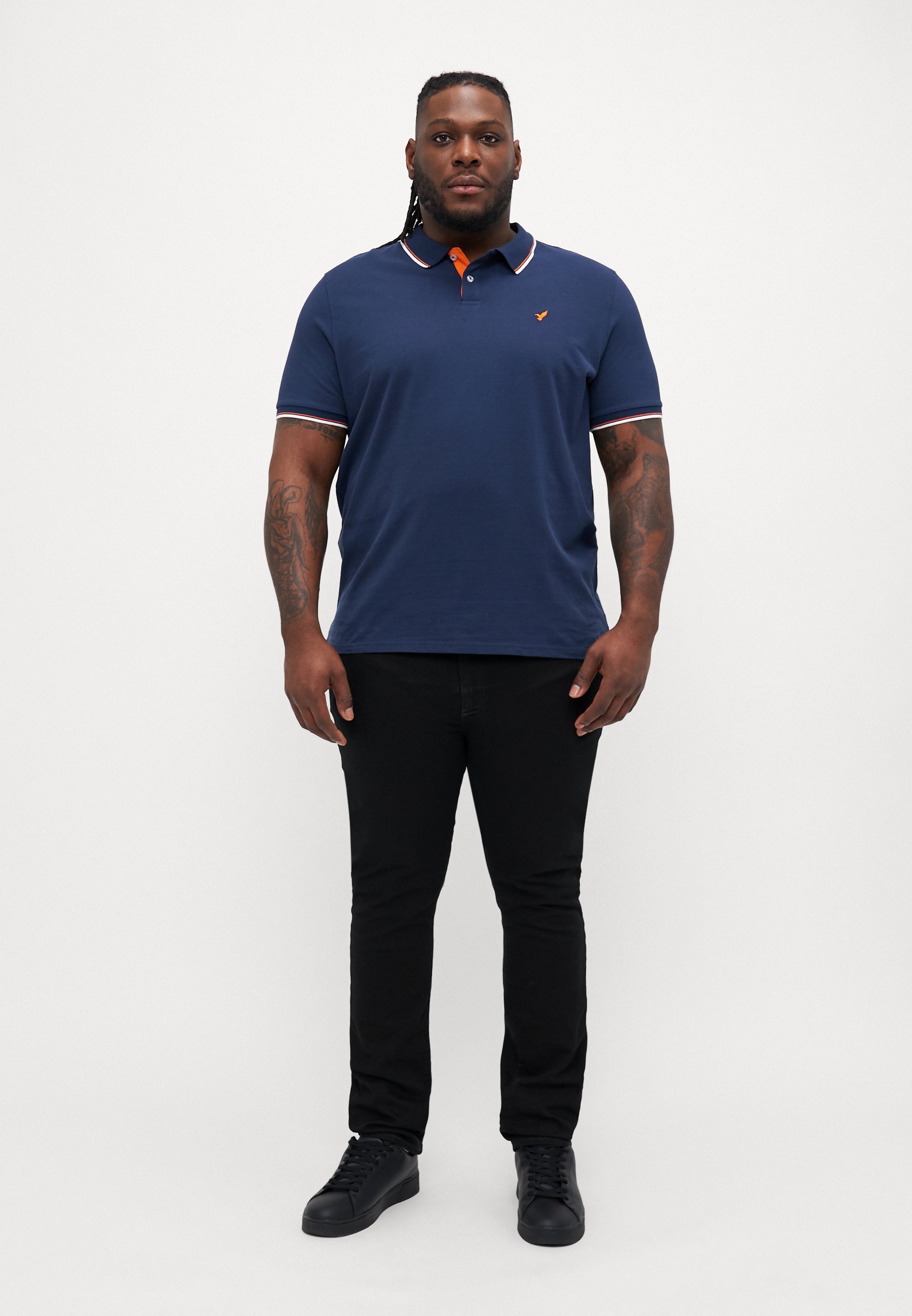 Pier One Poloshirt – dunkelblau/orange