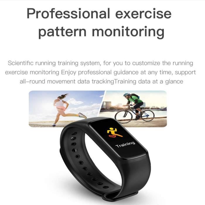 Smart Fitness Bracelet, Smartwatch, Women's Smartwatch, Men's Smartwatch, With Heart Rate and Sleep Monitor, C