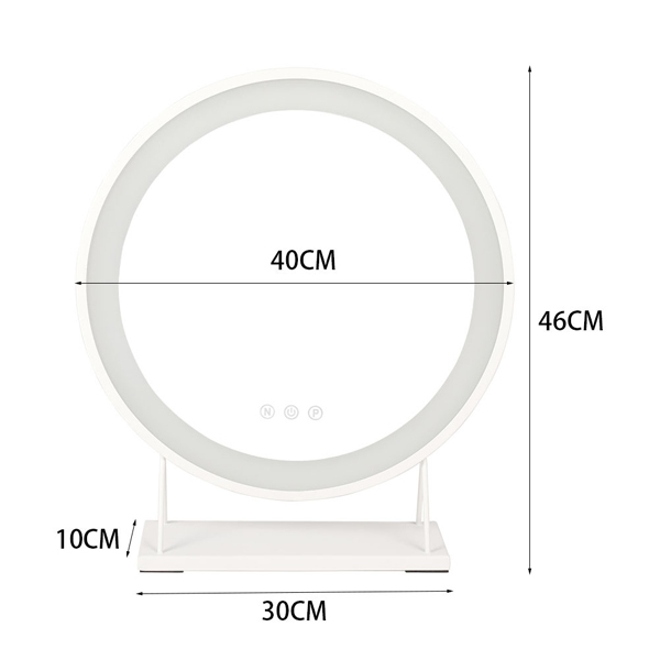Moderní toaletní zrcadlo Livingandhome s LED osvětlením
