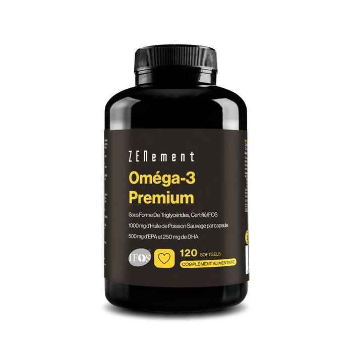 Omega-3 di alta qualità in forma di trigliceridi, certificato IFOS - 120 capsule