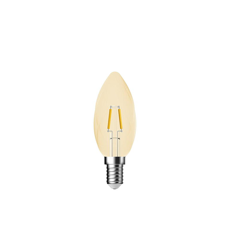 Energiesparlampe LED 100 lm Crystal Gold Mignon E14 C35