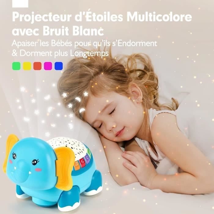 Giocattolo per neonati di 1 anno, gioco Montessori per gattonare per bambini di 1, 2 e 3 anni, giocattolo musicale per neonati con proiettore di luci