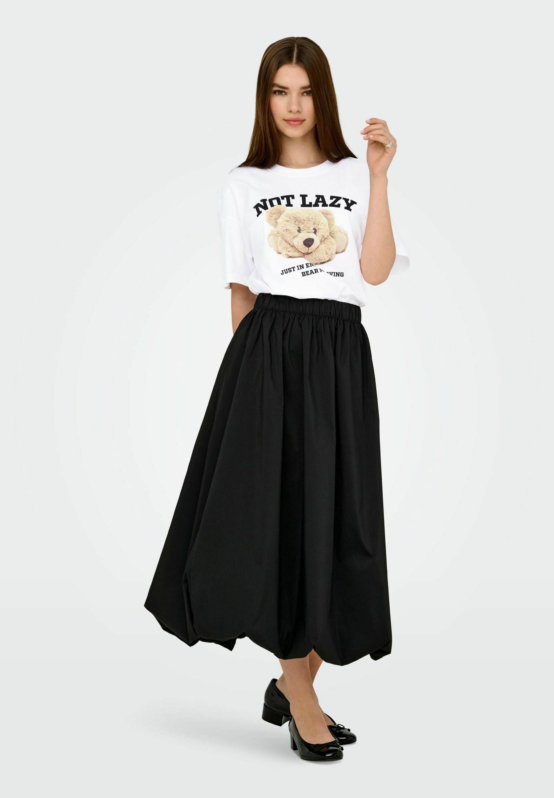 ONLY ONLVIVVI LIFE LOVELY - T-shirt met print - helder wit
