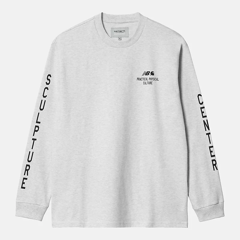 Ανδρικό T-shirt με μακριά μανίκια Carhartt WIP – SEA SALT HEATHER