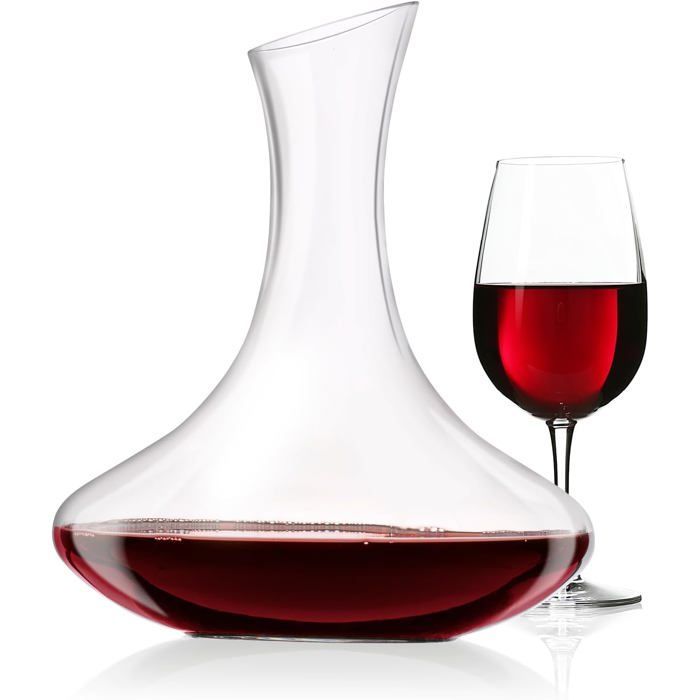 Decantador de vino - Decantador de vino de 1,6 litros - Decantador de vino tinto