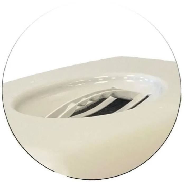 Lettiera per gatti SACHA - 56 x 40 x 39 cm - Bianco e nero - PET DESIGN