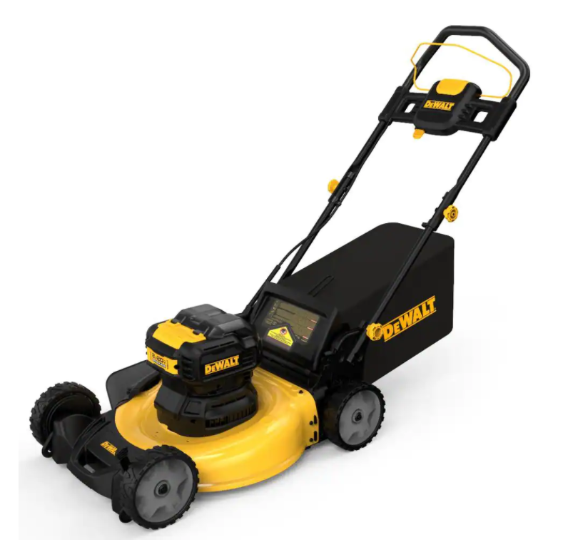 Cortador de grama manual DEWALT MAX de 21,5 polegadas com bateria de íon de lítio de 20 V