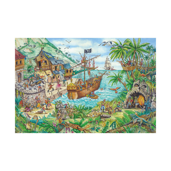 Kirakó a kalózöbölben, 100 darabos, kalózzászlóval