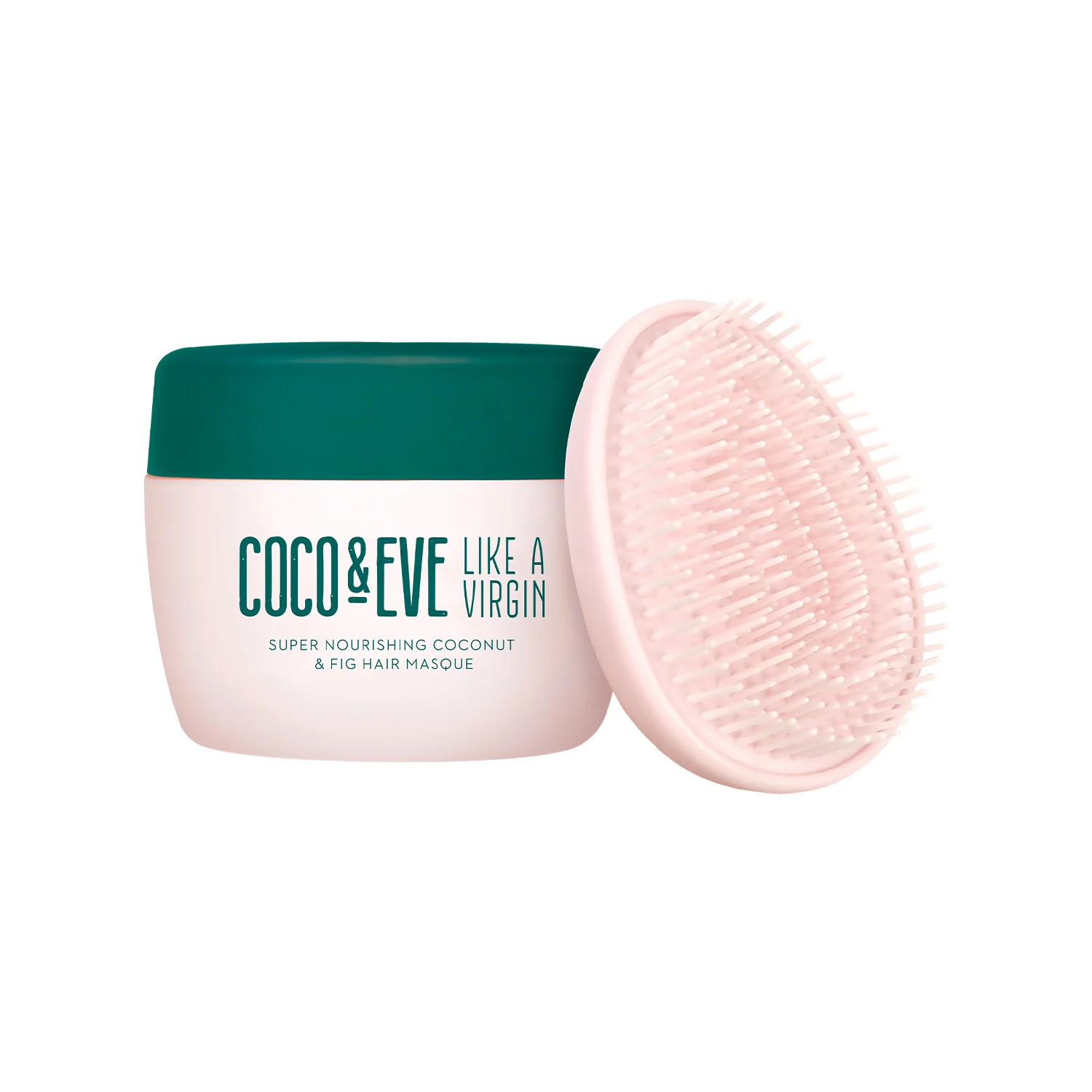 Like A Virgin Super Nourishing Coconut & Fig Hair Masque + Brush - Maschera Nutriente Capelli, Maschera Idratante Capelli