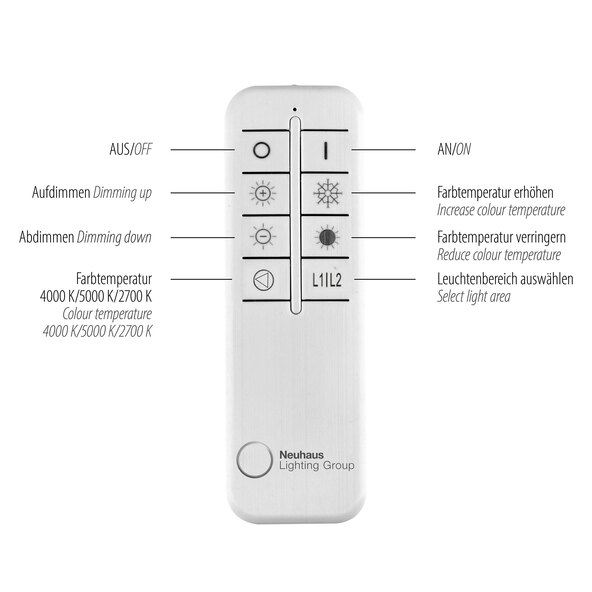 LED-Deckenleuchte KUNEO Ø 45 cm, schwarz