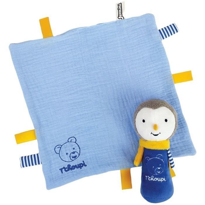T'choupi Baby Newborn Gift Set with Soft Toy and Rattle Plush +/- 25 cm - JEMINI - Ideal for a newborn gift.