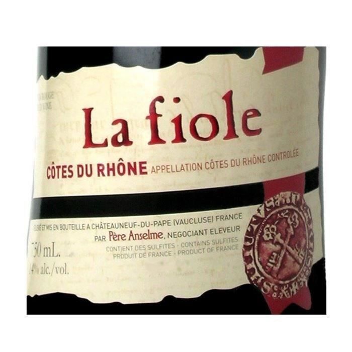 La Fiole Côtes du Rhône - Vino tinto de Côtes du Rhône 2023