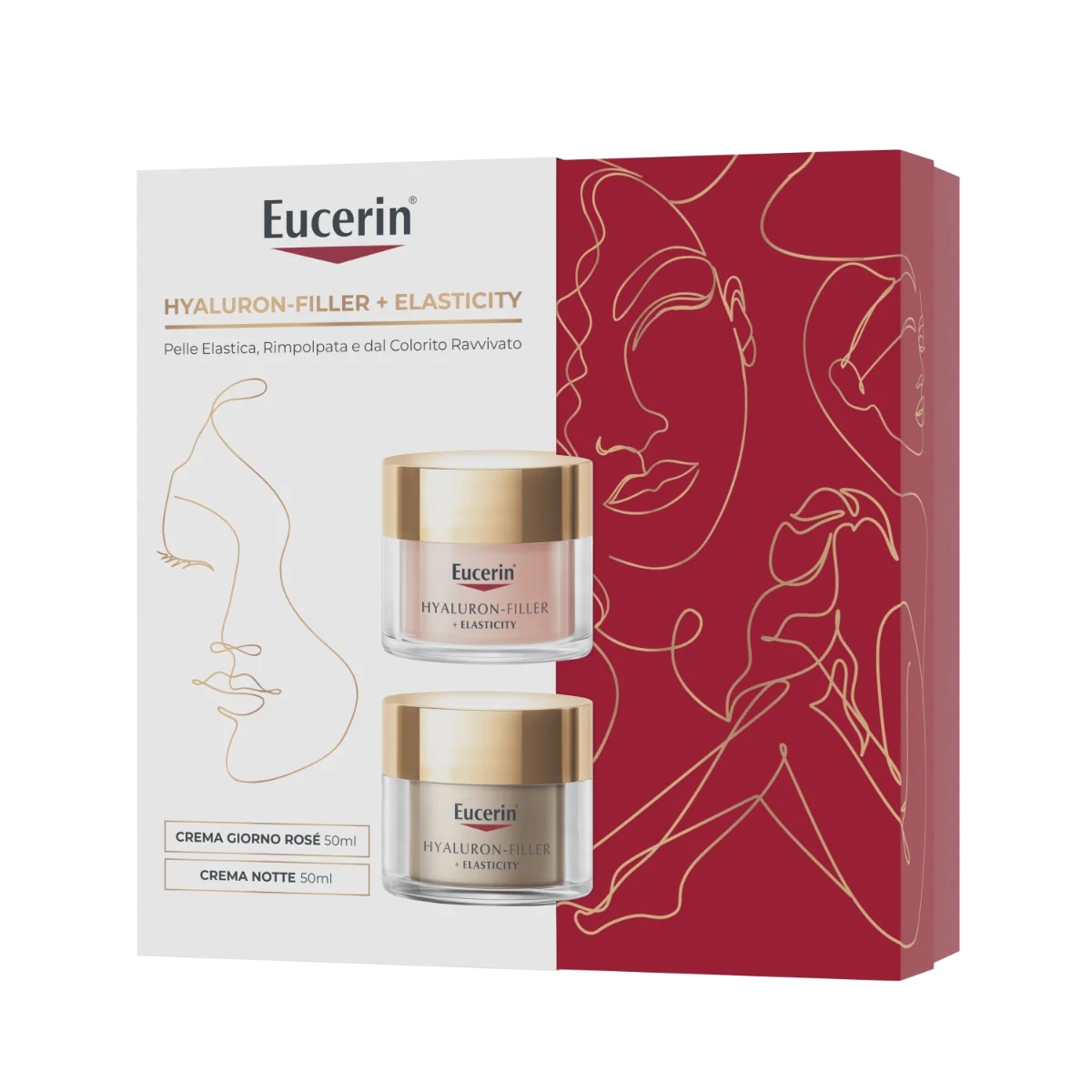 EUCERIN Eucerin Hyaluron-Filler Elasticity Rosé Dagcrème SPF30 + Nachtcrème Anti-Aging Set