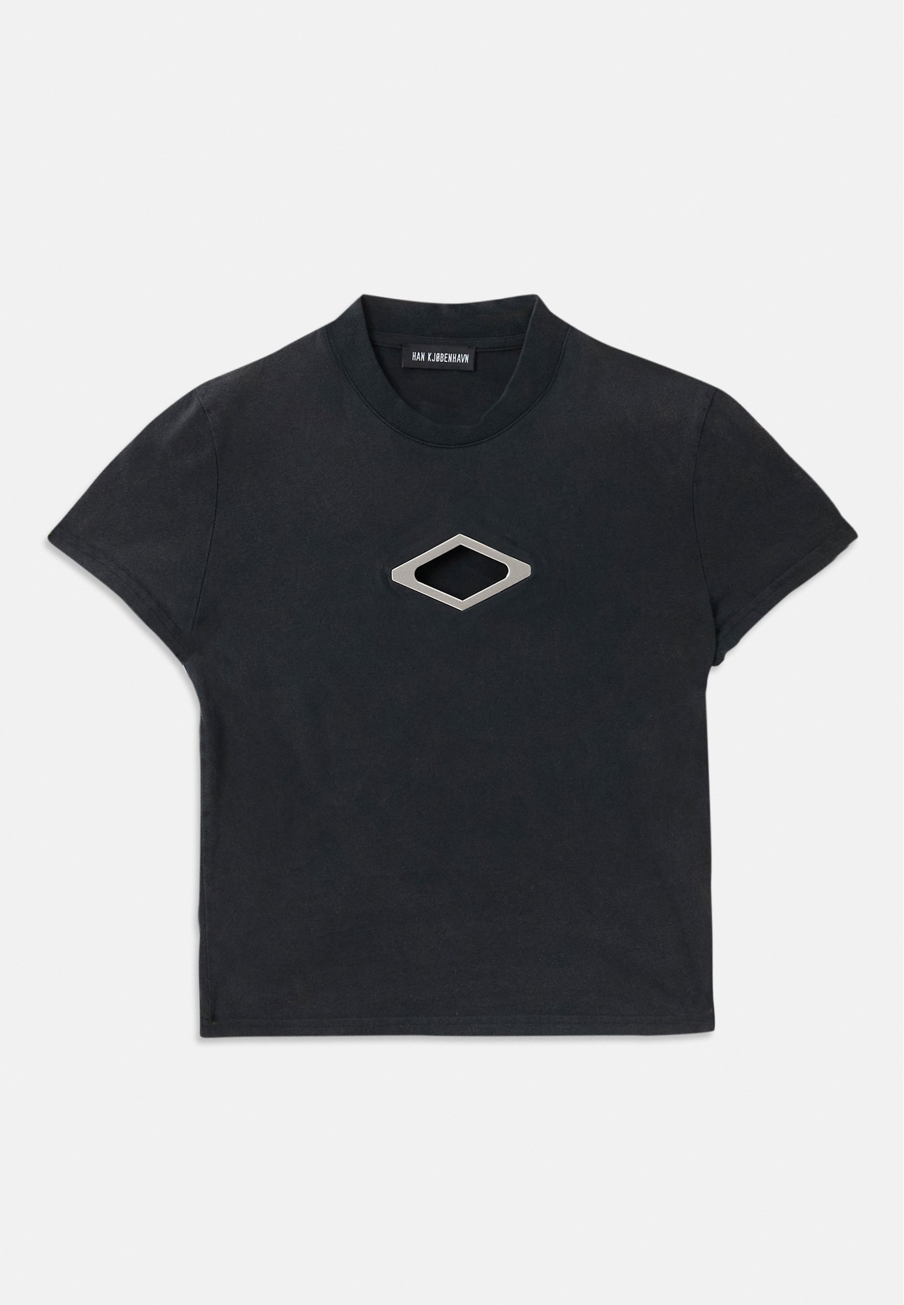 Han Kjøbenhavn DIAMOND SLIM - T-shirt imprimé - black
