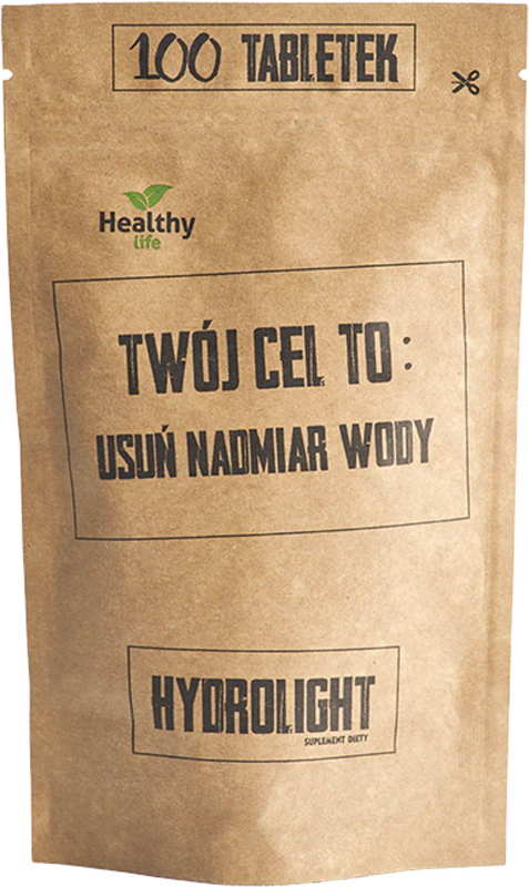 Seu objetivo é usar os comprimidos do suplemento alimentar Hydrolight para inchaço, celulite e excesso de água no corpo.