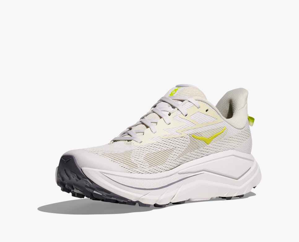 HOKA Challenger 8 Wit / Neon Hoka Citrus