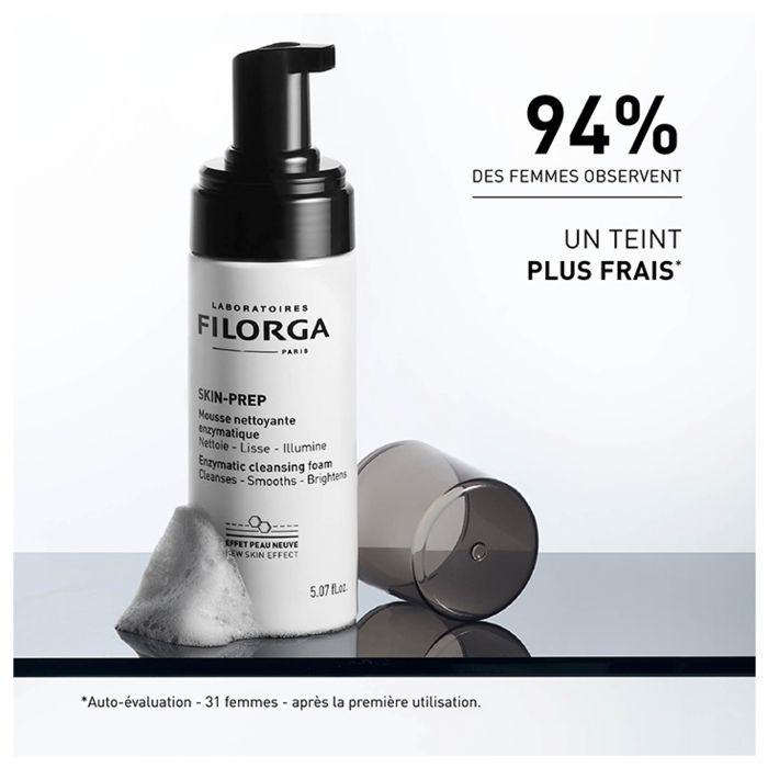 Filorga SKIN-PREP Duo Mousse Nettoyante Enzymatique Visage & Yeux 2 x 150 ml Offre Spéciale