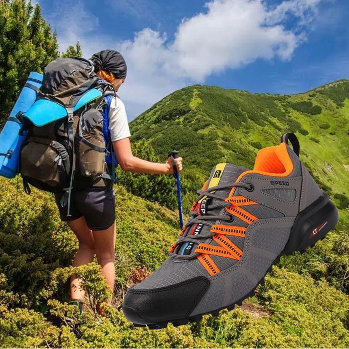 Men's Hiking Shoes -HENRVIEG- Waterproof, Breathable, and Comfortable