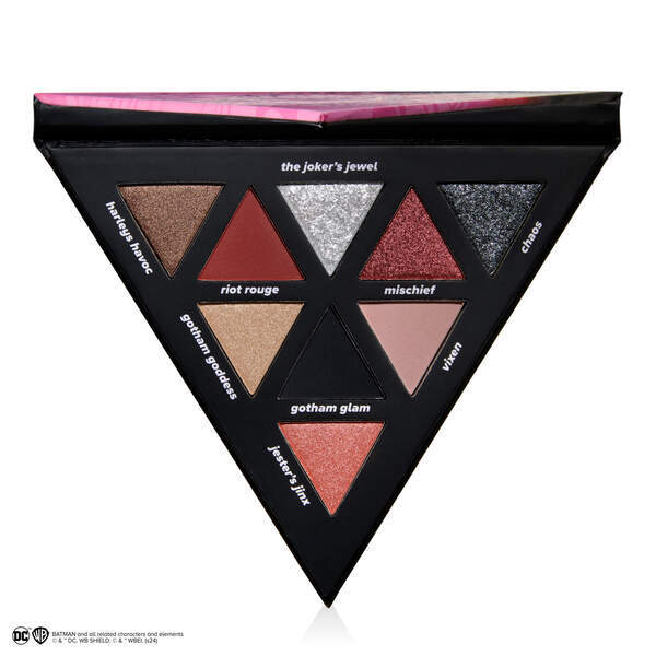 Paleta očných tieňov Lottie London x Harley Quinn Toxic Love s diamantmi