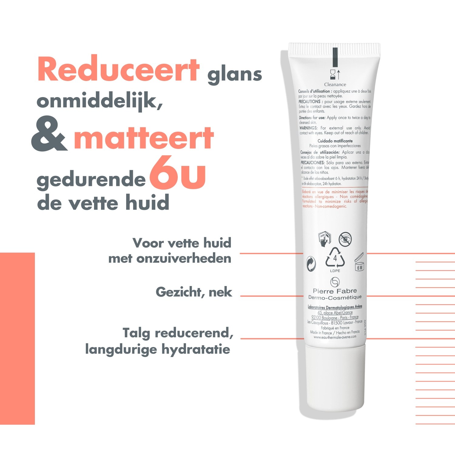 Avène Anti-Pickel Pflege Reinigungs-Mattierende emulsija - 40 ml