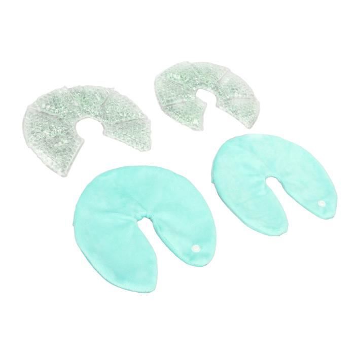 SALUTUYA Coussinets de Gel pour seins 1 paire de coussinets de Gel d'allaitement, compresse chaude et froide hygiene brosse