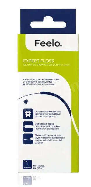 Feelo Nić Ortodontyczna Expert Floss