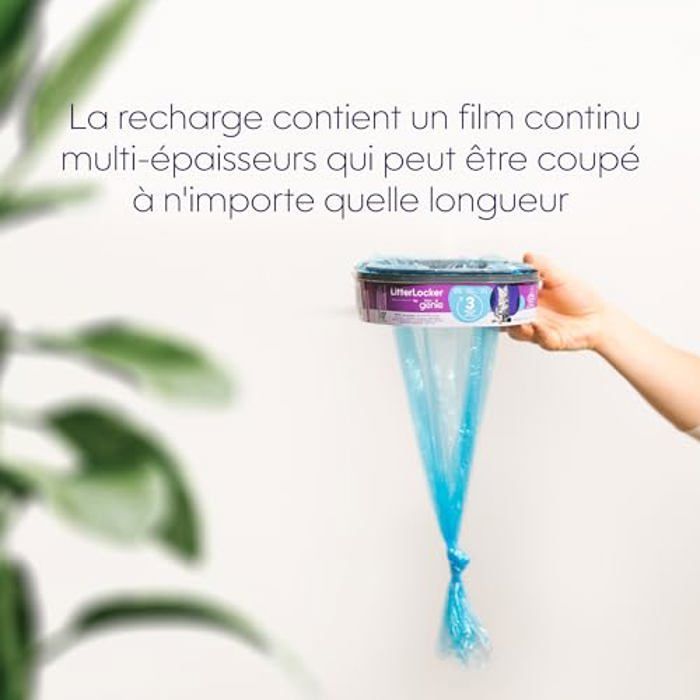 Paquete de 3 recambios octogonales para Litter Genie, compatibles con los contenedores LitterLocker y Fashion Bins.