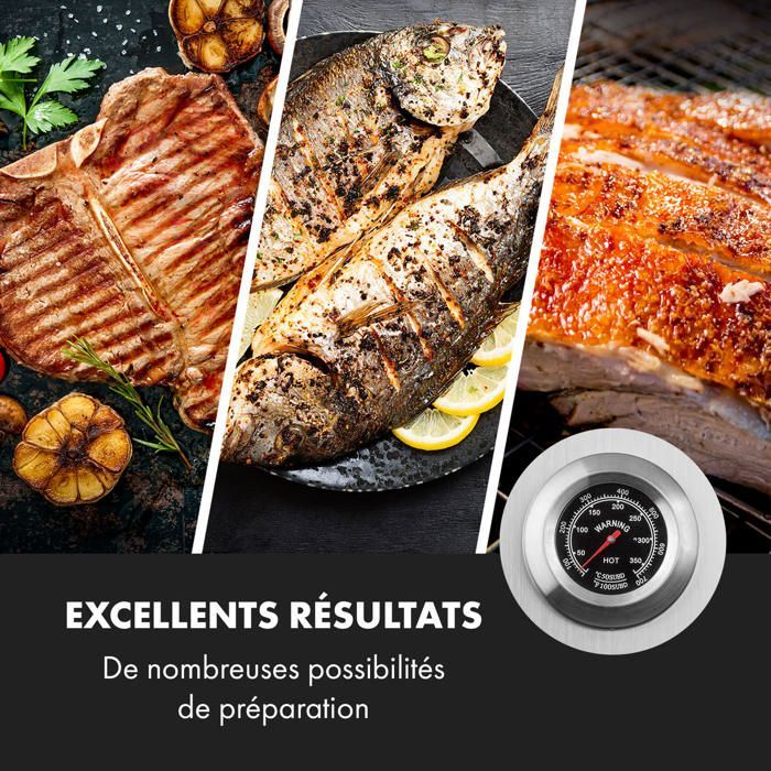 Houtskoolbarbecue - Klarstein Sauenland Pro XL speenvarkengrill - Houtskoolrotisserie - Draaiend spit - Zilver