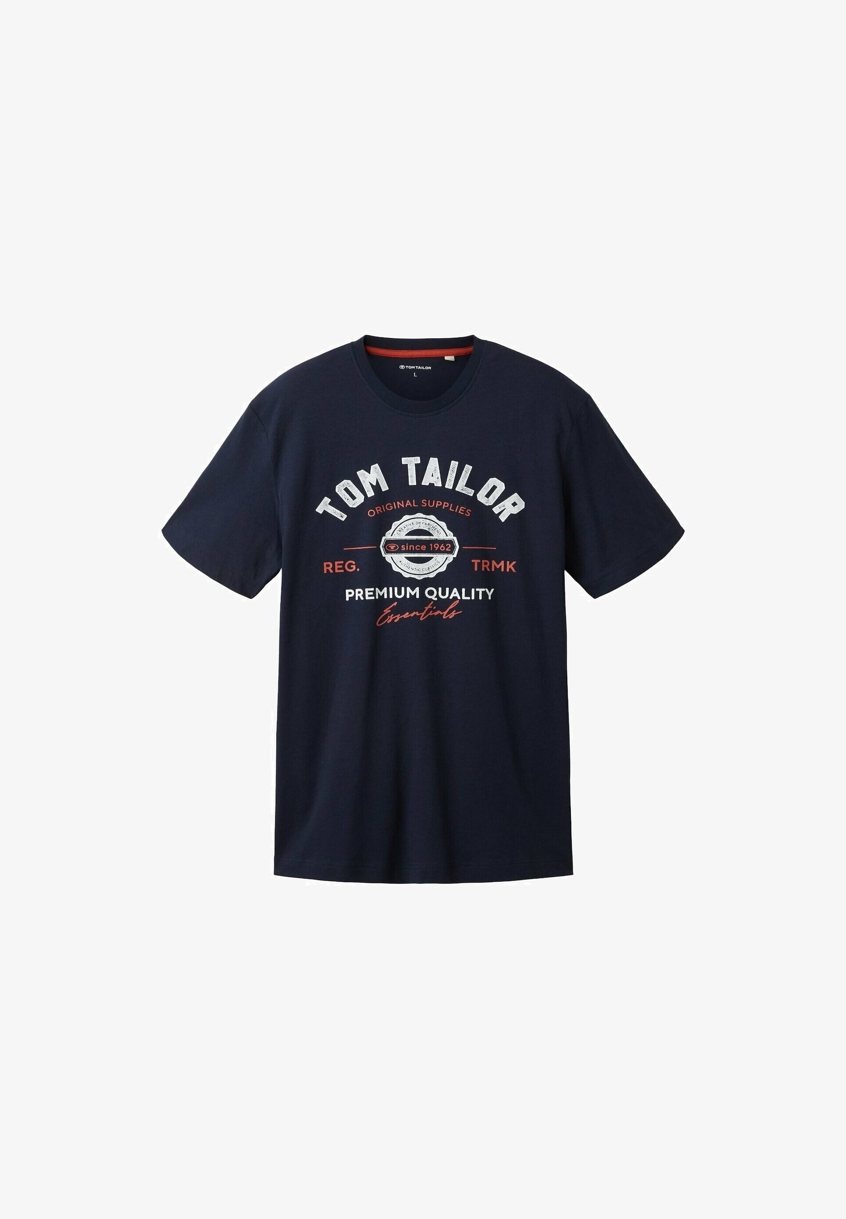 TOM TAILOR LOGO - T-shirt met print - hemelsblauw