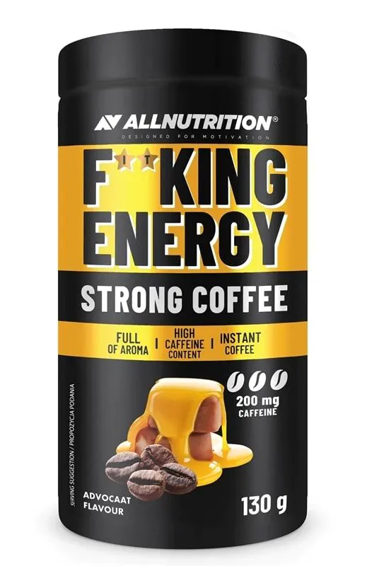 Allnutrition Fitking Energy Strong Coffee Advocat - kawa rozpuszczalna 130 g