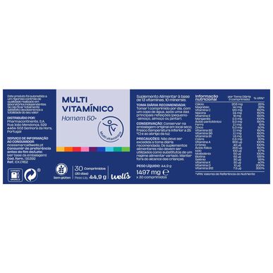 Wells Monivitamiini miehille 50 30 kapselia 30 kapselia