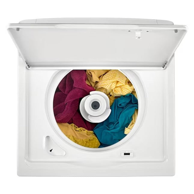 Whirlpool 3,5-Kubikfuß-Toplader-Waschmaschine mit hocheffizientem Rührwerk (Weiß)