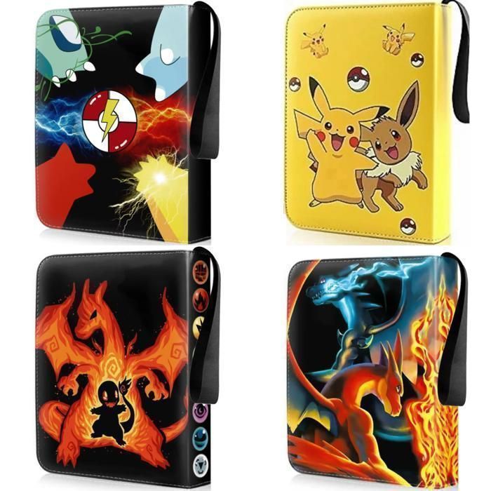 Classeur Rangement Cartes Collection - Album 400 Cartes - GAVI STORE - Compatible Pokémon, Magic, Yu-Gi-Oh – Protège-Cartes 50