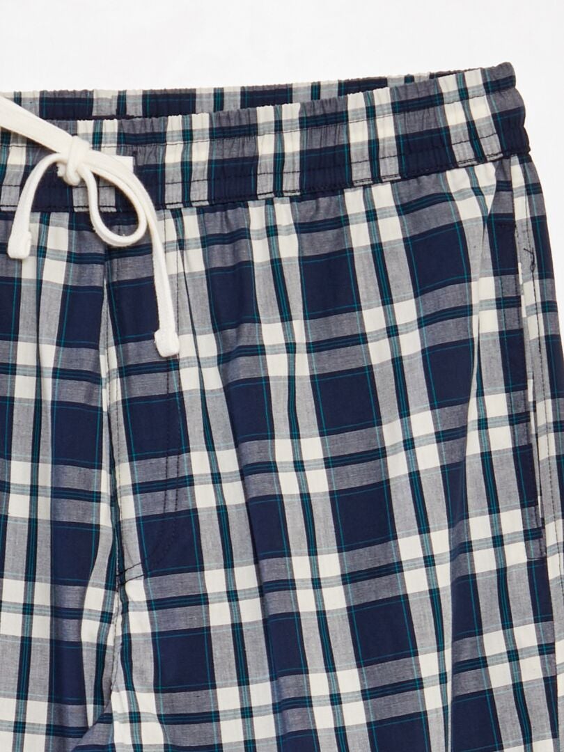 Conjunto de pijama comprido - 2 peças - AZUL