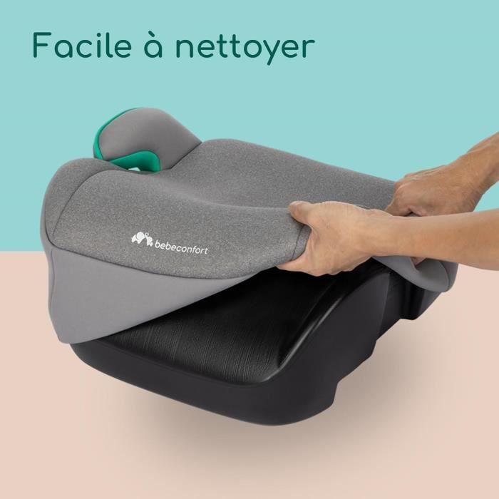 Seggiolino auto BEBECONFORT Manga i-Safe, Gruppo 3, con cintura di sicurezza, da 6 a 10-12 anni (36 kg), grigio fumé.