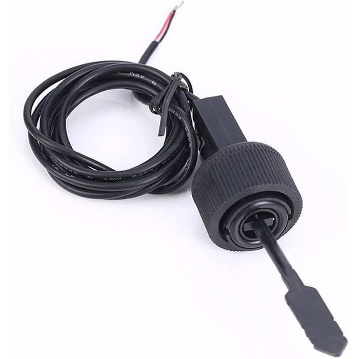 Heat pumps, water heaters, and air conditioners with a high-expansion water flow switch inside the sensor