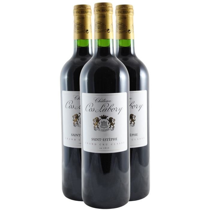 Château Cos Labory Saint-Estèphe 5° Cru Classé Rosso 2020 - Confezione da 3 x 75cl - Bordeaux AOC Vino Rosso - Decanter 91-100