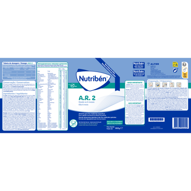 Nutribén kojenecké mléko AR 2 800 gr 800 gr
